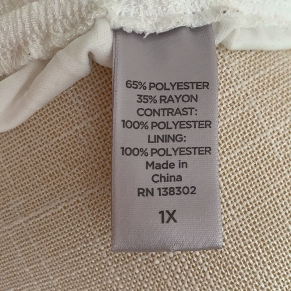 White Tunic Dress with Blue Embroidered Flowers - Picture 11 of 12